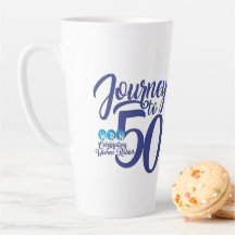 Journey to 50 Latte Coffee Mug