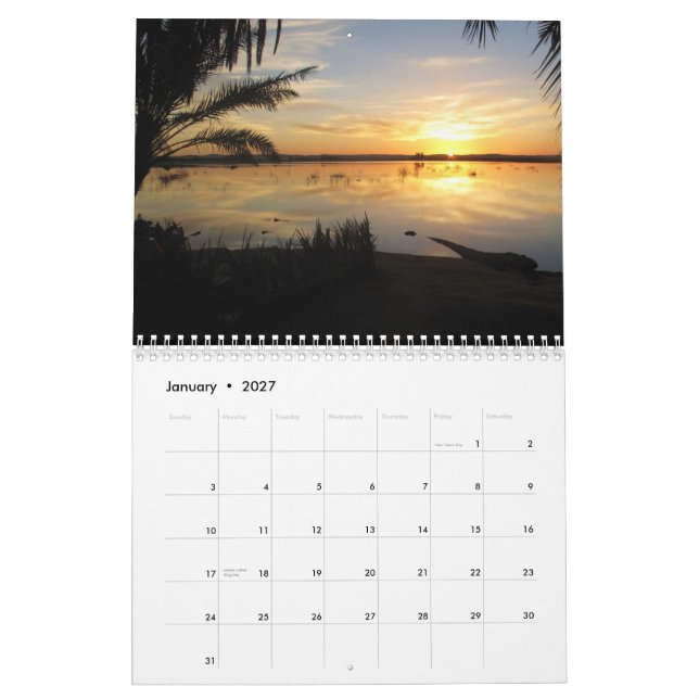 Journey To Egypt - pictures of Egypt Calendar (Jan 2027)