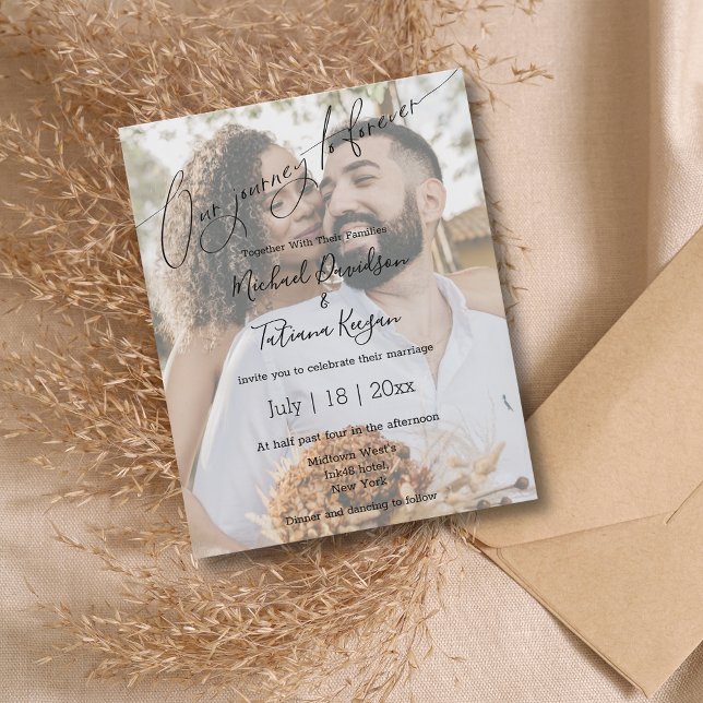  Journey to Forever wedding photo Invitation (Creator Uploaded)