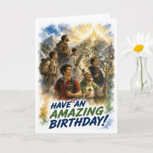 Journey to Heaven Saints Birthday Card