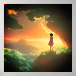 Journey to Neverland-Sunset Poster