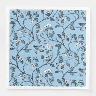 Journey to the Chateau Warbler Blue 2 Napkin
