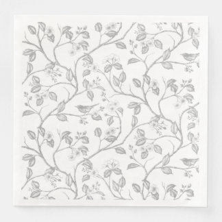 Journey to the Chateau Warbler Grey Napkin