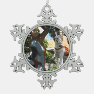 Journey to the West [Monkey Magic] Snowflake Pewter Christmas Ornament