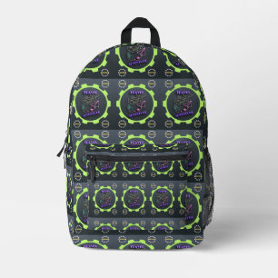 Journey Trough Time & Terrain,Travel Adventure  Printed Backpack