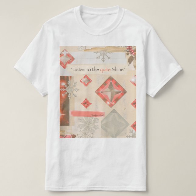 Journey & Warm Light – White Tee (Design Front)