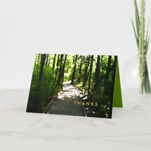 Journey Watercolor Bar Bat Mitzvah Thank You Card