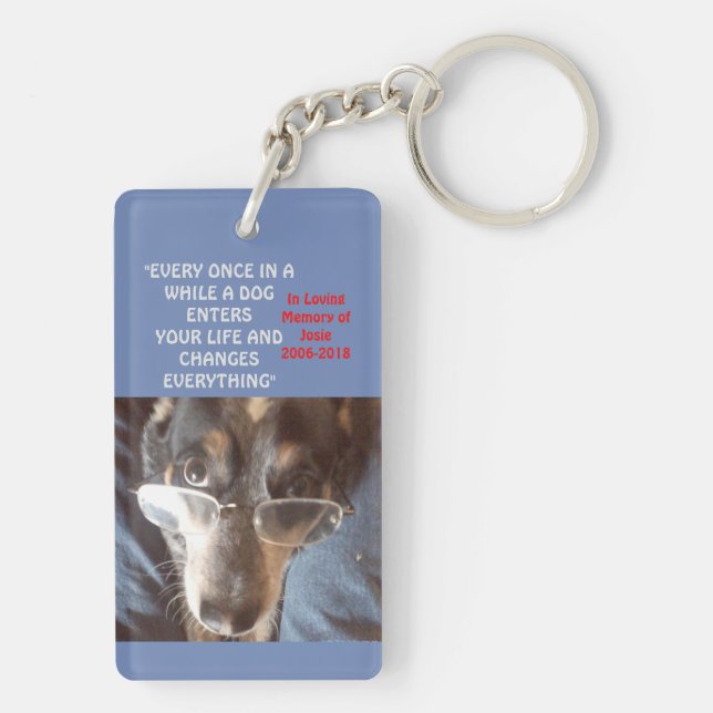 JOURNEY WITH A DOG - keychain (Back)