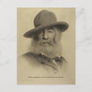 "Journey-work of the Stars" Walt Whitman Postcard