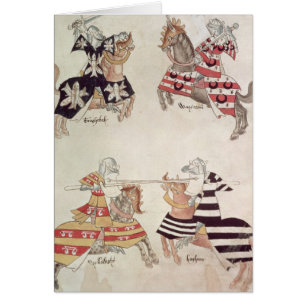 Jousting Knights, from Sir Thomas Holmes' Book