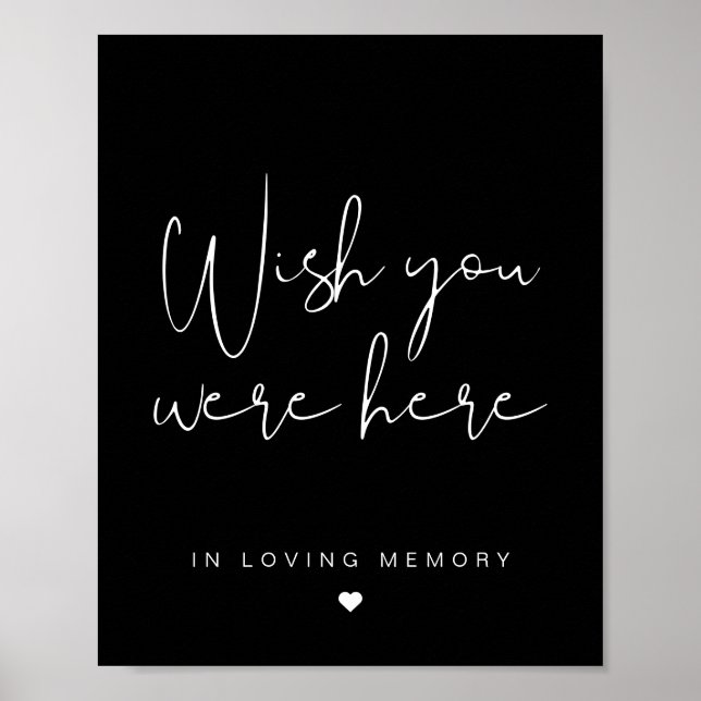 JOVI Black Edgy Wish You Were Sign (Front)