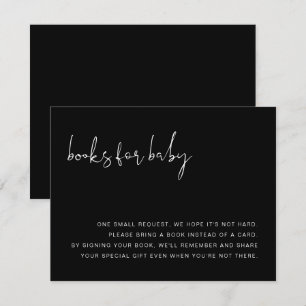 JOVI Edgy Black Modern Books For Baby Card