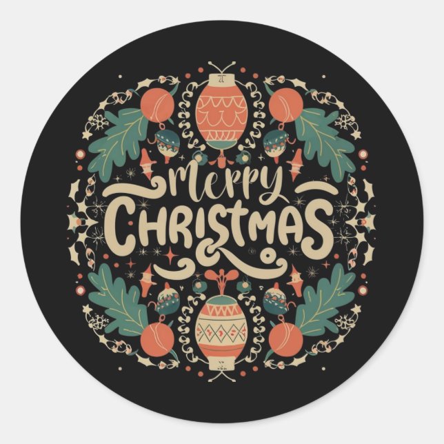 Jovial Christmas Detail Stickers (Front)