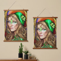 Jovial Jade Woman St. Patrick's Day Artwork