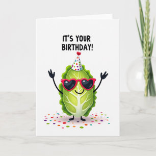 Jovial Veggie Birthday Card