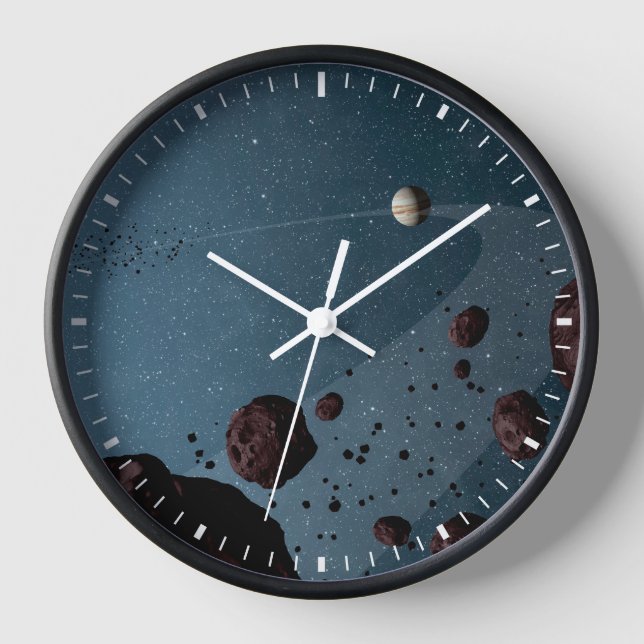 Jovian Trojans Asteroids. Clock (Front)