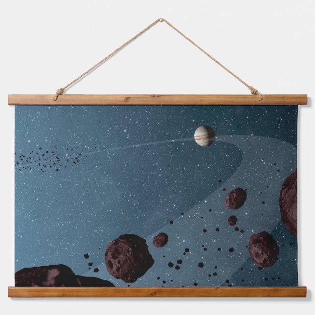 Jovian Trojans Asteroids. Hanging Tapestry (Front)