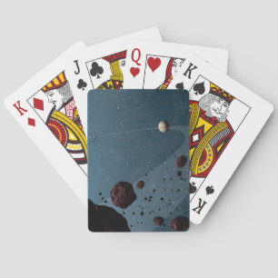 Jovian Trojans Asteroids. Playing Cards
