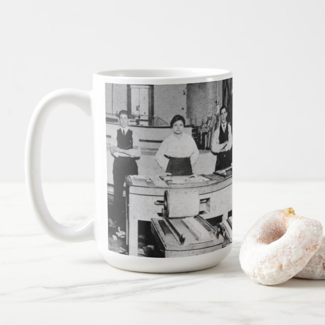 Jovita Idar Latina Suffrage Texas Leader Latinx Coffee Mug (With Donut)