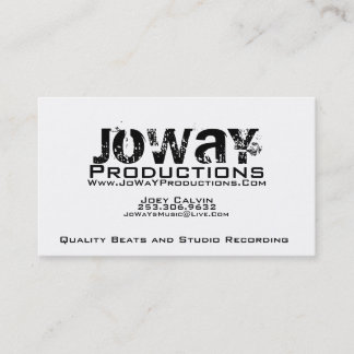 JoWaY Productions Business Card