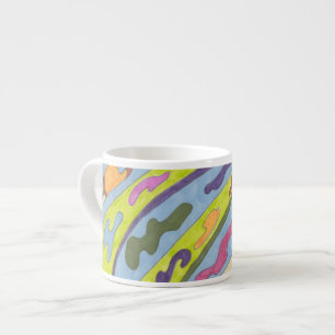 "Joy" Abstract Art Espresso Cup