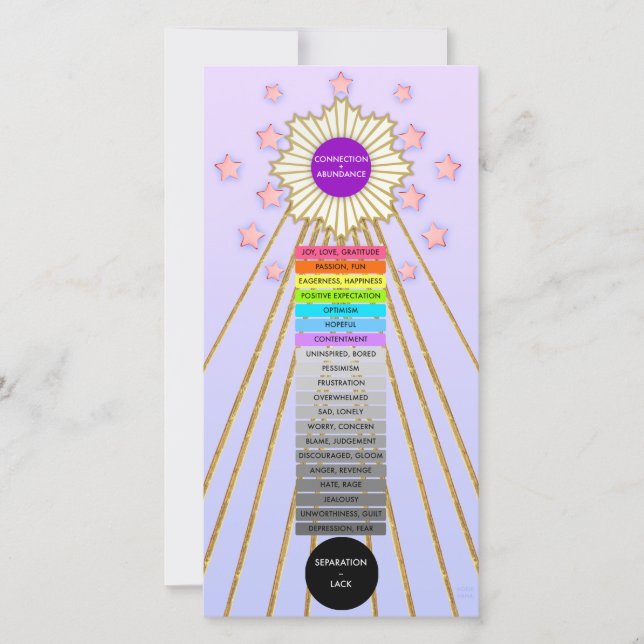 JOY & ABUNDANCE LADDER CARD by Hoshi Hana (Front)