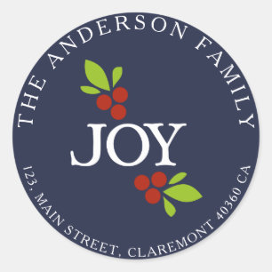 Joy address blue label