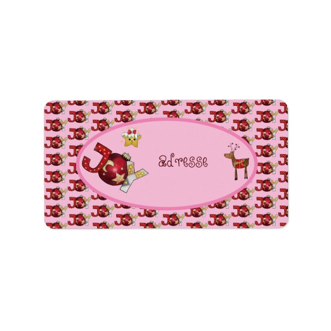 Joy  adressaufkleber label (Front)