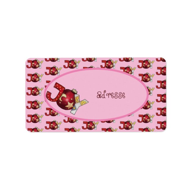 Joy  adressaufkleber label (Front)