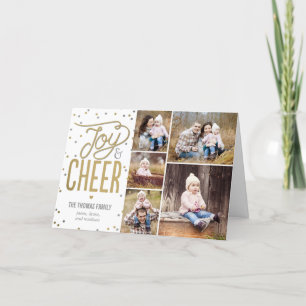 Joy and Cheer Holiday Photo Greeting Card