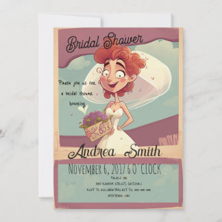 Joy and Fun with a Funny and Casual Bridal Shower Invitation