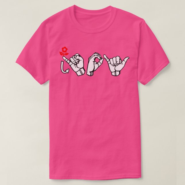 JOY ASL Sign Language Design 4 T-Shirt (Design Front)