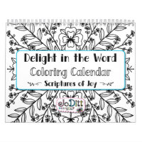 Joy Bible Verse Floral Botanical Monthly Colouring