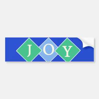 Joy Blue Bumper Sticker Diamonds
