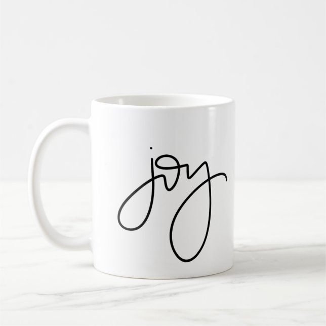 Joy Calligraphy Mug (Left)