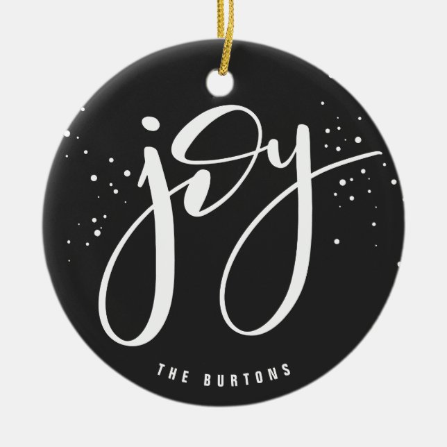 JOY CERAMIC ORNAMENT (Front)