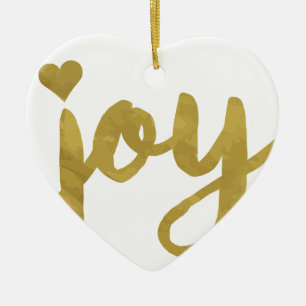 Joy Ceramic Ornament