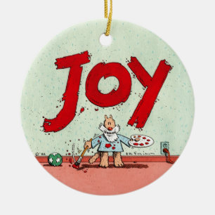 JOY CERAMIC TREE DECORATION