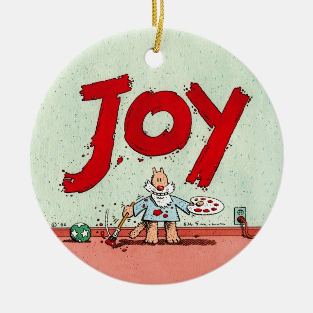 JOY CERAMIC TREE DECORATION (Front)