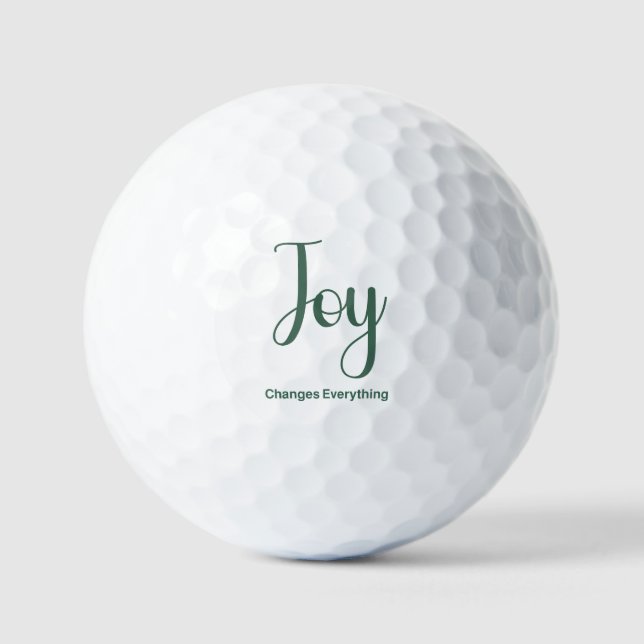Joy Changes Everything Golf Balls (Front)