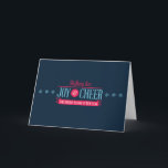 Joy & Cheer Holiday Card<br><div class="desc">Joy & Cheer customisable holiday card.</div>