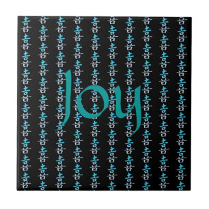 Joy Chinese Symbol Pattern Ceramic Tile