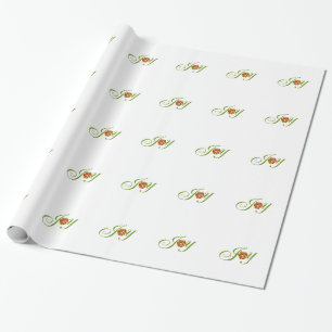 Joy Christmas Bells Xmas Holiday Design Wrapping Paper