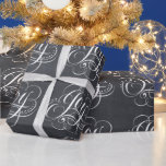 Joy - Christmas Chalkboard Black Lettering Wrapping Paper<br><div class="desc">This is rich and elegant when tied with a red bow - a real 'WOW' factor wrapping paper. Whenever I sing this Christmas carol, the 'Joy' portion is always so much fun. It comes out in full strength and with… JOY. That was the inspiration for this marvelous piece of chalk...</div>