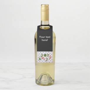 Joy Christmas cookies Bottle Tag