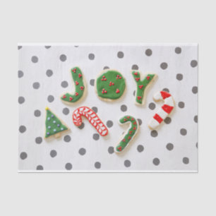 Joy Christmas cookies Tissue Paper