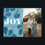 Joy Christmas Design Holiday Postcard<br><div class="desc">Joy Holiday Greetings Merry Christmas Design</div>
