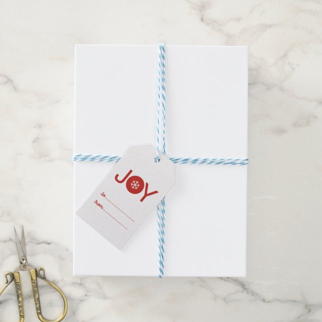 Joy Christmas Gift Tags (With Twine)