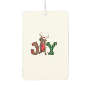 Joy Christmas Lights Chesapeake Bay Retriever Dog  Car Air Freshener