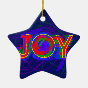 Joy Christmas ornament 2